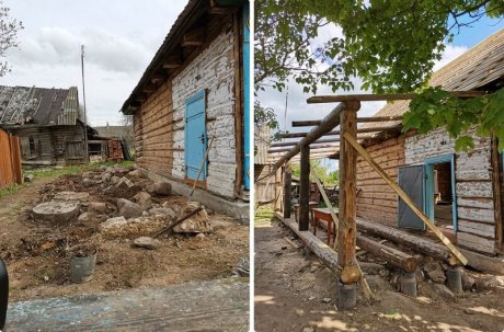 Реконструкция деревянных домов: особенности и этапы работ. Замена бревен нижнего венца